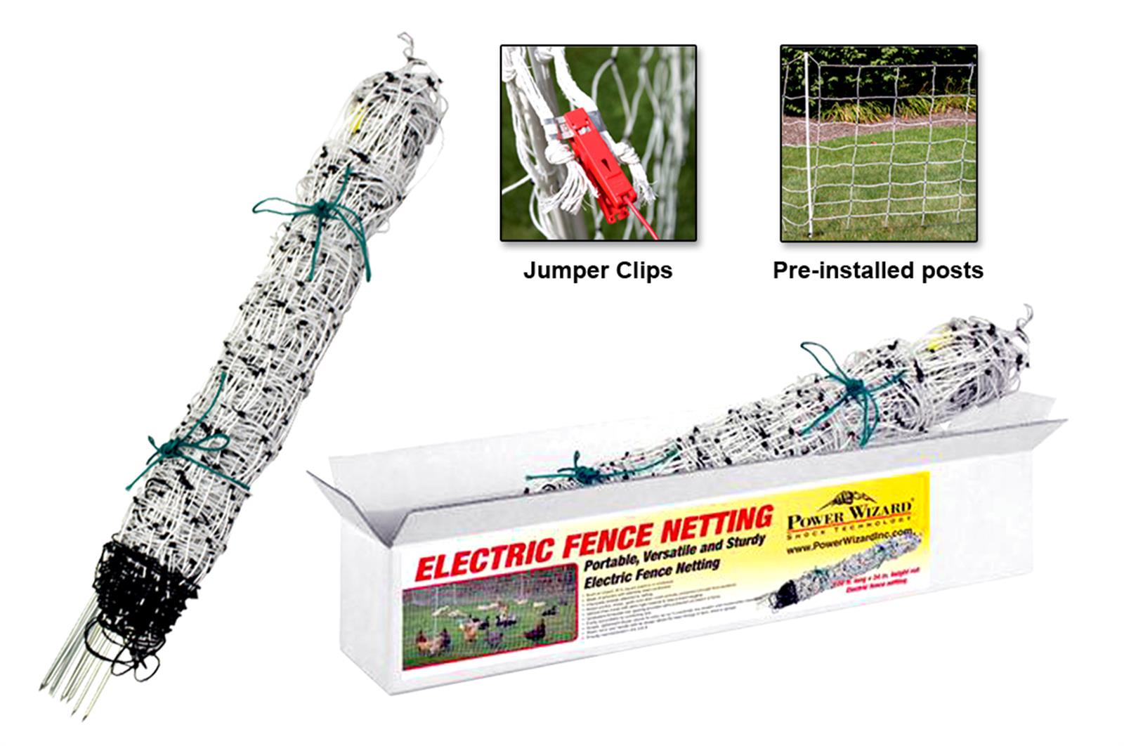 Electric fence netting kit nixalite